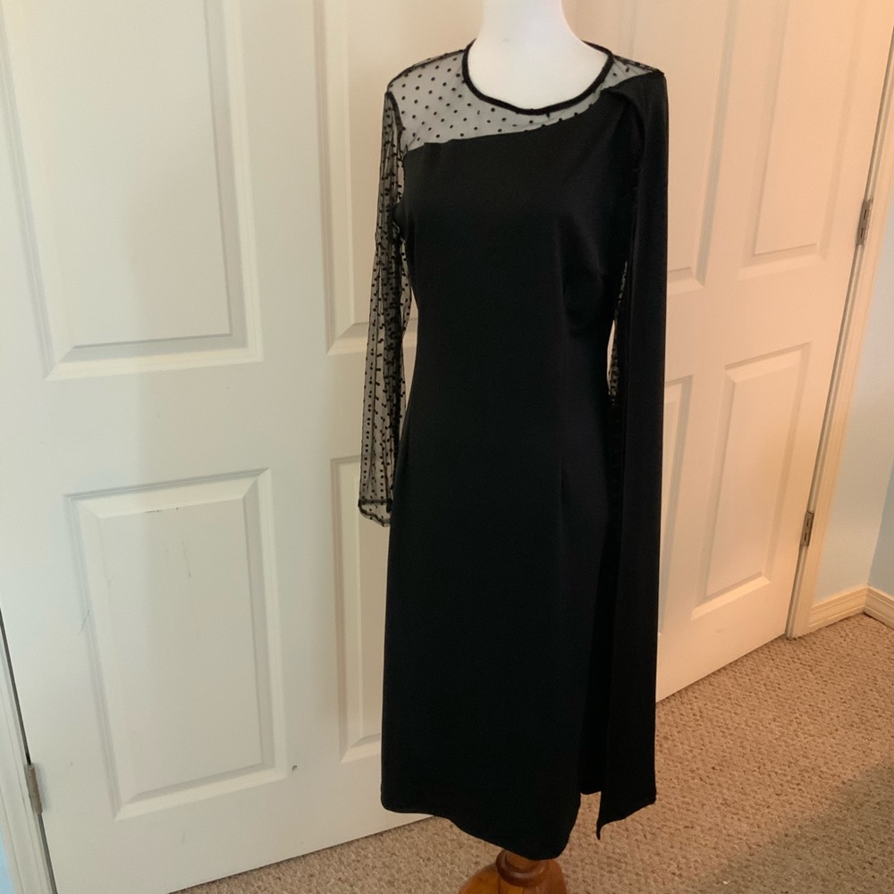 Black Sheer Dress NWOT pageant